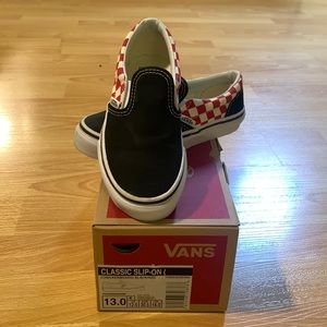 Vans Size 13 Kids Classic Slip-On